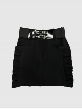 Juodos spalvos sijonas